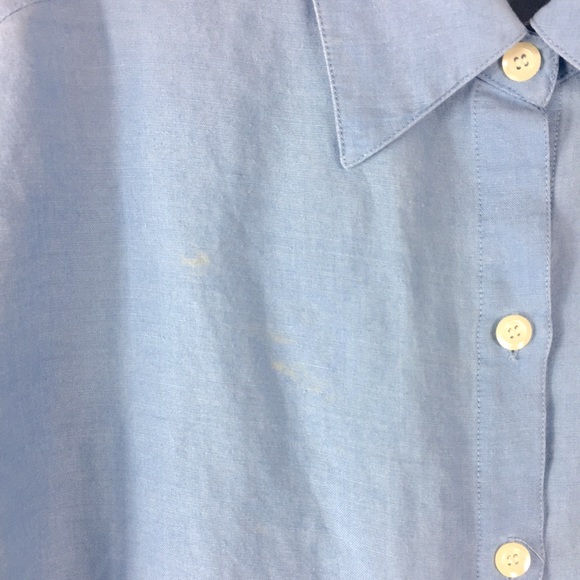 Liz Claiborne Crazy Horse Ramie Rayon Button Down Shirt - Picture 8 of 8